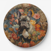 French Bulldog Frenchie Garden Tapestation Geburts Pappteller (Vorderseite)