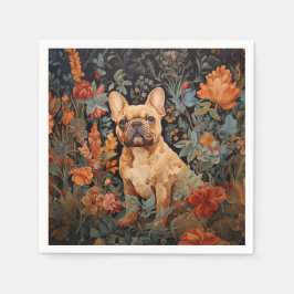 French Bulldog Frenchie Garden Tapestation Geburts Serviette