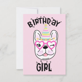 French Bulldog Frenchie Geburtstagsparty Einladung