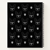French Bulldog Frenchie Personalisiertes Muster Sc Notizblock (Rückseite)