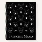 French Bulldog Frenchie Personalisiertes Muster Sc Notizblock (Vorderseite)