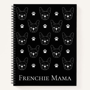 French Bulldog Frenchie Personalisiertes Muster Sc Notizblock