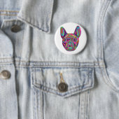 French Bulldog Frenchie Pop Art Button (Beispiel)