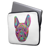 French Bulldog Frenchie Pop Art Laptopschutzhülle (Vorderseite Links)