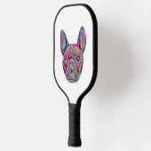 French Bulldog Frenchie Pop Art Pickleball Schläger (Links)