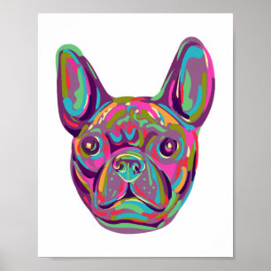 French Bulldog Frenchie Pop Art Poster