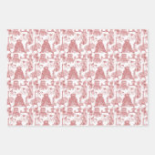 FRENCH BULLDOG Frenchie Red Toile Geschenkpapier Set (Vorderseite 3)