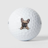 French Bulldog Fun Frenchie Dog Lover Golfball (Vorderseite)