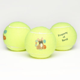 French Bulldog Fun Personalisiert Tennisbälle