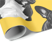 French Bulldog Fun Wrapping Paper Geschenkpapier (Rolleneckpunkt)