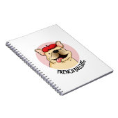 French Bulldog Funny Dog Pub Notizblock (Rechte Seite)