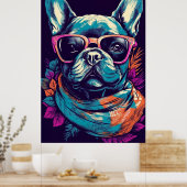 French Bulldog Funny Modern Pop Art Poster (Küche)