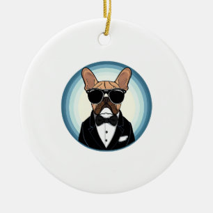 French Bulldog Funny Niedliche Kunst Keramik Ornament
