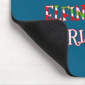 French Bulldog Funny Santa Hat Happy Elfin Christm Mousepad (Ecke)