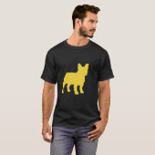 French Bulldog Gamer Funny Pixel Dog Coding Admin T-Shirt (Vorne ganz)