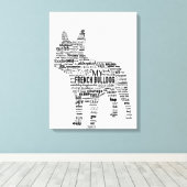 French Bulldog-Geschenk Leinwanddruck (Insitu (Holzboden))
