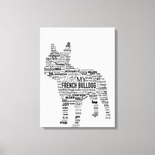 French Bulldog-Geschenk Leinwanddruck