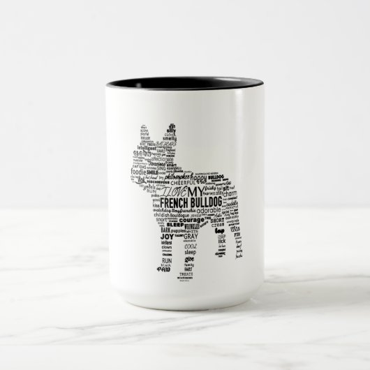 French Bulldog-Geschenk Tasse (Zentrum)
