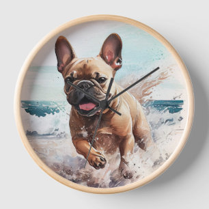 French Bulldog-Geschenk Uhr