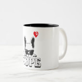 French Bulldog-Geschenk Zweifarbige Tasse (VorderseiteRechts)