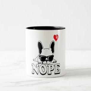 French Bulldog-Geschenk Zweifarbige Tasse