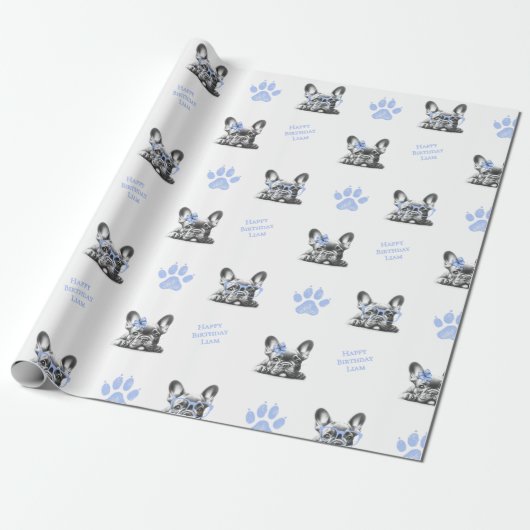 French Bulldog Geschenkpapier (Ungerollt)