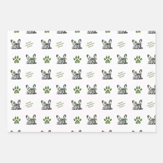 French Bulldog  Geschenkpapier Set (Vorderseite 3)