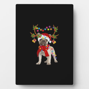 French Bulldog Gorgeous Rentier Weihnachtsbaum Fotoplatte