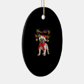 French Bulldog Gorgeous Rentier Weihnachtsbaum Keramik Ornament (Rechts)