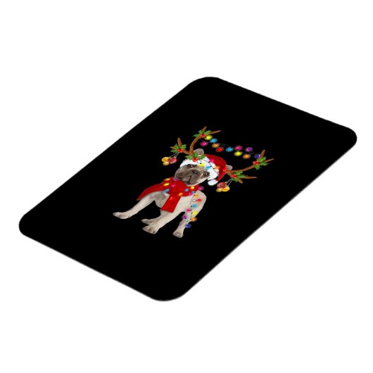French Bulldog Gorgeous Rentier Weihnachtsbaum Magnet (Linke Seite)