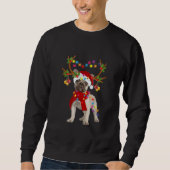 French Bulldog Gorgeous Rentier Weihnachtsbaum Sweatshirt (Vorderseite)