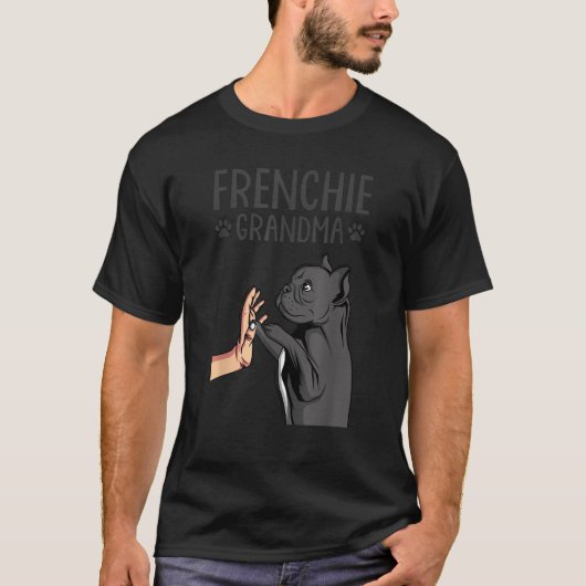 French Bulldog Grandma Frenchie Dog Lover Womens T-Shirt (Vorderseite)
