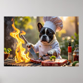 French Bulldog Grill Koch Fiery Poster (Vorne)