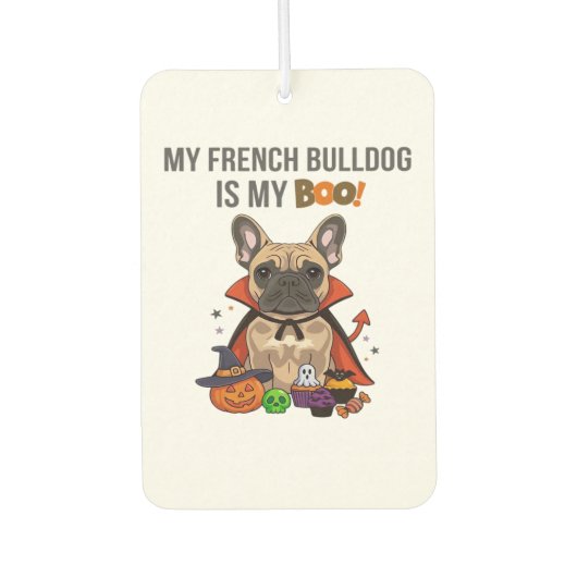 French Bulldog Halloween Costume My French Bulldo Autolufterfrischer (Vorderseite)