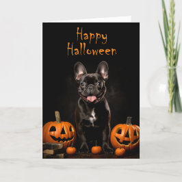 French Bulldog Halloween Karte