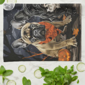 French Bulldog Halloween Spooky Geschirrtuch (Gefaltet)