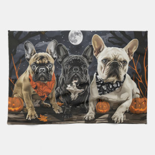 French Bulldog Halloween Spooky Geschirrtuch