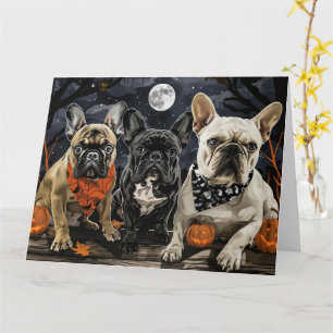 French Bulldog Halloween Spooky Karte