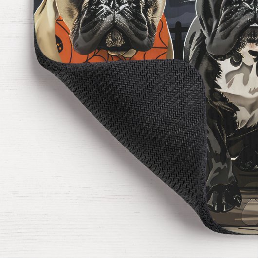 French Bulldog Halloween Spooky Mousepad (Ecke)