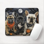 French Bulldog Halloween Spooky Mousepad (Mit Mouse)