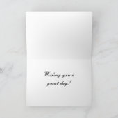 French Bulldog Happy Birthday Day Karte (Innenseite)