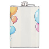 French Bulldog Happy Day Französische Bulldogge Flachmann (Rückseite)