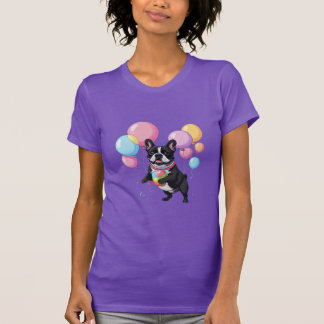 French Bulldog Happy Day Französische Bulldogge  T-Shirt