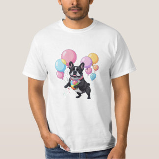 French Bulldog Happy Day Französische Bulldogge T-Shirt