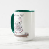 French Bulldog Happy Dog Zeichne Personalisiert Tasse (Vorderseite Links)