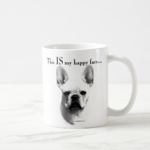 French Bulldog Happy Face Kaffeetasse