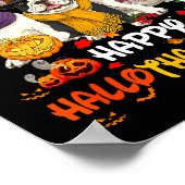 French Bulldog Happy Hallothanksmas Dog Lover Chri Poster (Ecke)