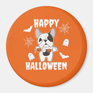 French Bulldog Happy Halloween Hunde Kostüm Magnet