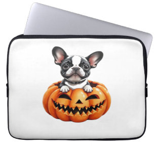 French Bulldog Happy Halloween Kürbis Classic T-S Laptopschutzhülle