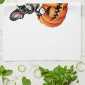 French Bulldog Happy Halloween pumpkin Classic T-S Geschirrtuch (Gefaltet)